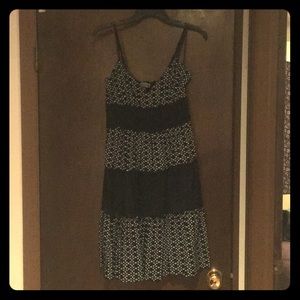 Cute black and white pattern sun dress